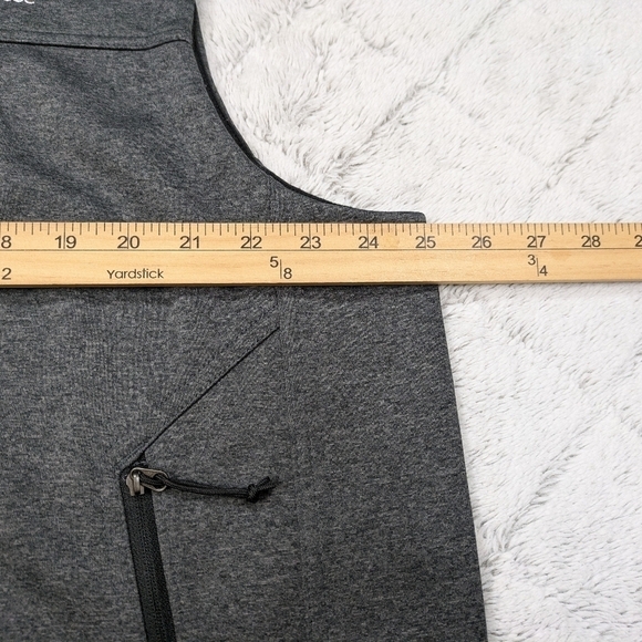 The North Face Vest Men's XL Gray Heather Ridgewall Soft Shell Wind Full Zip - Picture 4 of 10